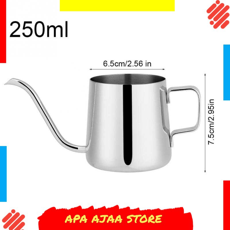 Best Seller ! OneTwoCups Teko Pitcher Kopi Teh Teapot Drip Kettle Cup - AA0049