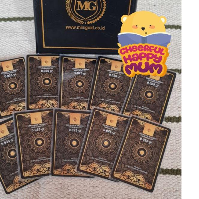 MiniGold Mini Gold Kado Emas 0.025 gram 0.025gram 0,025 gram 0.025g 0025