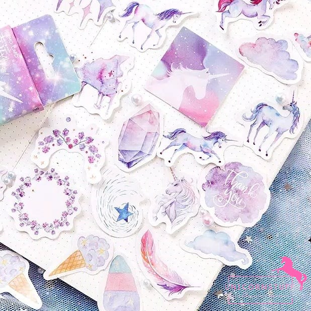 Sticker Unicorn Sticker Notebook Diary DIY Lucu