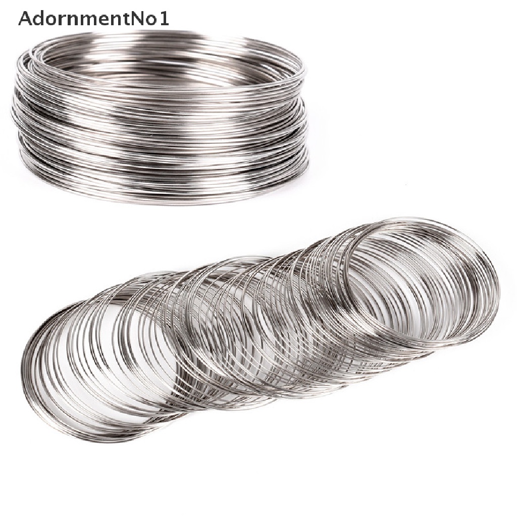 (AdornmentNo1) 100pcs / Set Kawat Stainless Steel Untuk Membuat Perhiasan Gelang