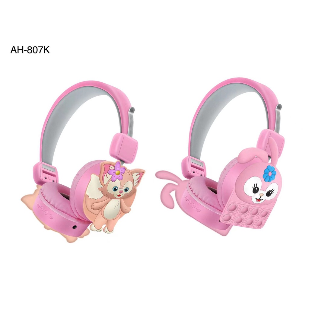 HEADSET BLUETOOTH AH-807K FASHION KARTUN LINABELL