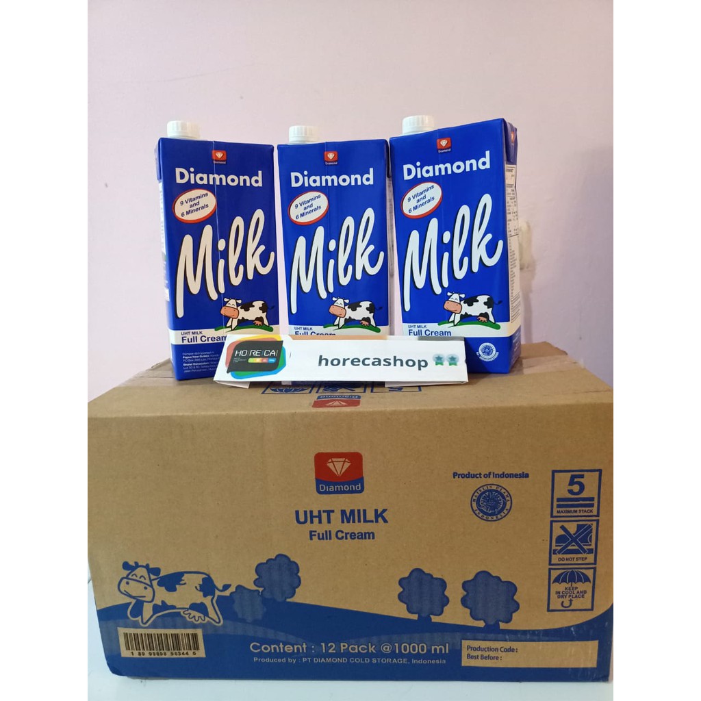 

Diamond milk susu UHT full cream 1000ml