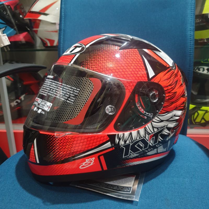 HELM KYT R10 FLAT VISOR ANDI GILANG ( ONGKIR 2KG TANPA DUS )