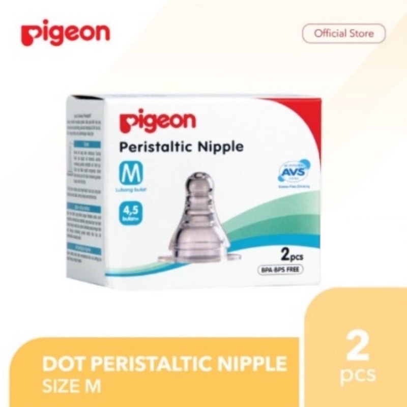 NIPPLE PIGEON SLIM NECK / Empeng pigeon / empeng ulir / BLISTER ISI 2 dan 3-M Isi 2