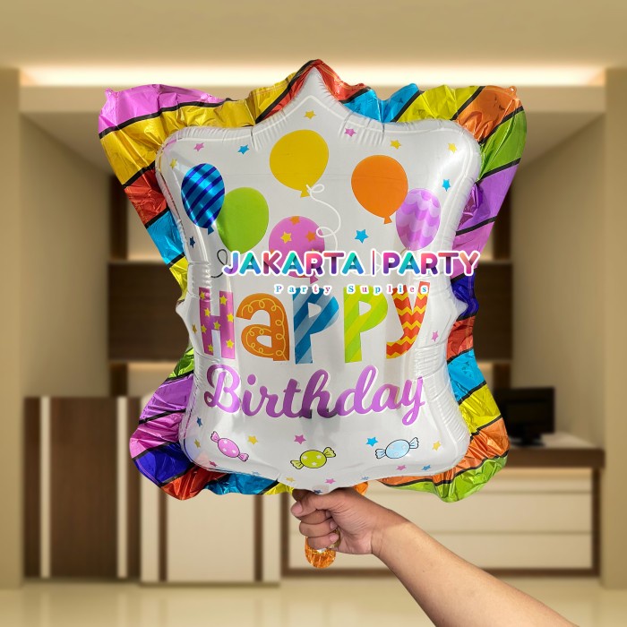 Balon Foil HBD Pillow Jumbo / Balon Karakter HBD / Balon Motif HBD