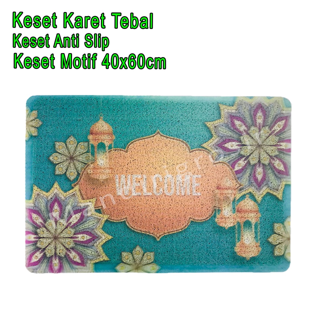 Keset Karet Tebal * Keset Anti Slip * Keset Motif * Uk.40x60cm