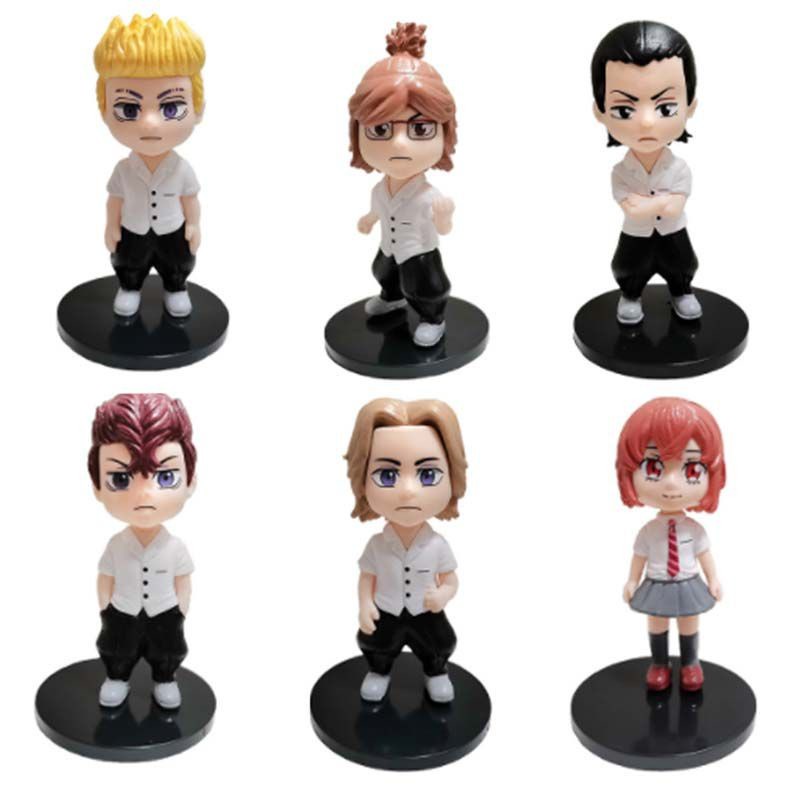 Figure Tokyo Revengers set Touman Takemichi Mikey Draken Kazutora Baji