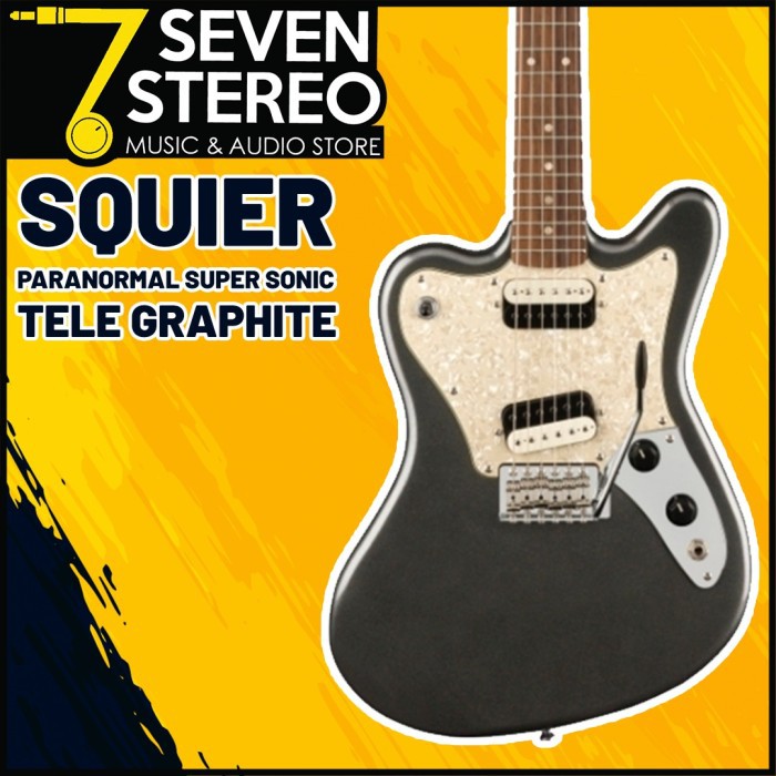 Squier Paranormal Super-Sonic Electric Guitar - Graphite Metallic