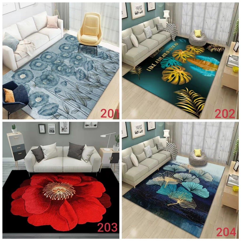 Karpet Santai 90X150 Cm Karpet Assorted Design Karpet Murah Karpet Bulu Tipis Paling Murah link Empat