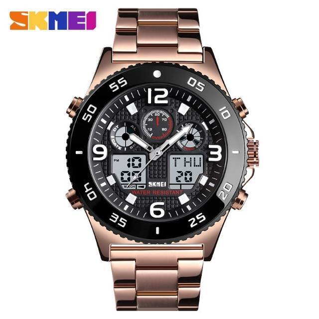 Jam Skmei 1538 double time original bergaransi free box karton