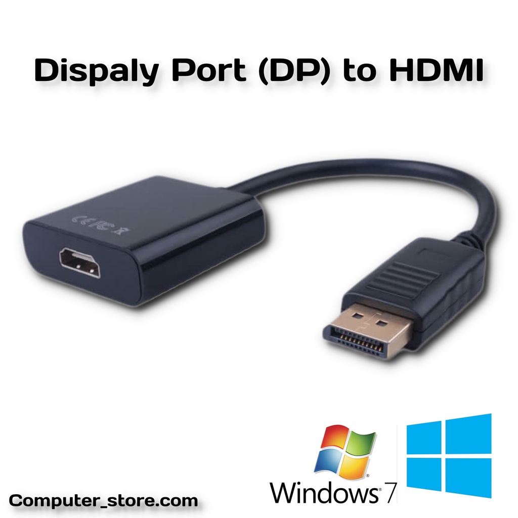 Cable Converter Dispaly Port ( DP ) to HDMI Kabel Konektor Adapter
