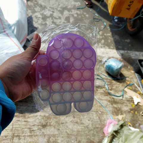 pop it fidget toys UV PELANGI UNICORN - AMONG US - Stitch - Owl UV Import-5