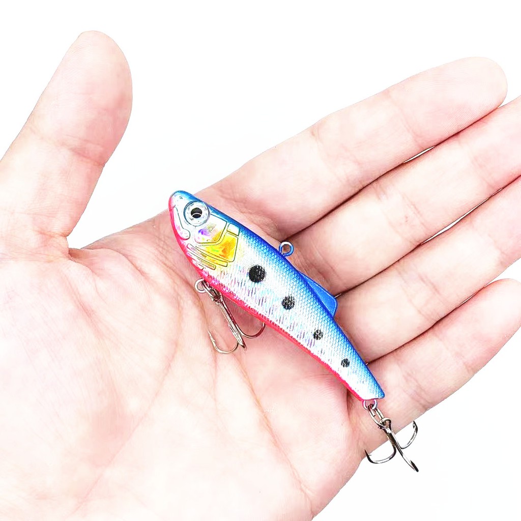 Shengyao 1Pcs Sinking VIB Umpan Pancing 8.5cm 6.3g Swimbait Fishing Lure Ikan Bass Jigging Wobbler Kail Memancing Tackle