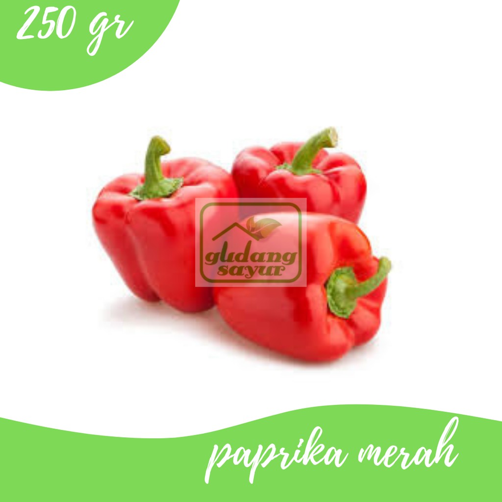 

Paprika Merah 250g Gudang Sayur Purwokerto