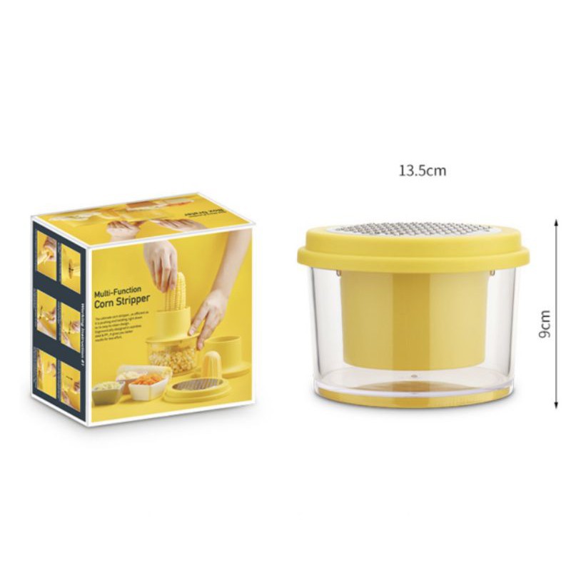 ☛TK☚ R355 2 in 1 Multi-Fungsi Parutan Jagung Parutan Jahe Corn Stripper Alat Pemarut Jagung BPA FREE