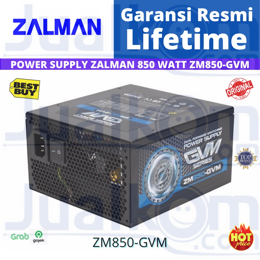 ZALMAN POWER SUPPLY ZM850 GVM 80+ bronze pure 850watt