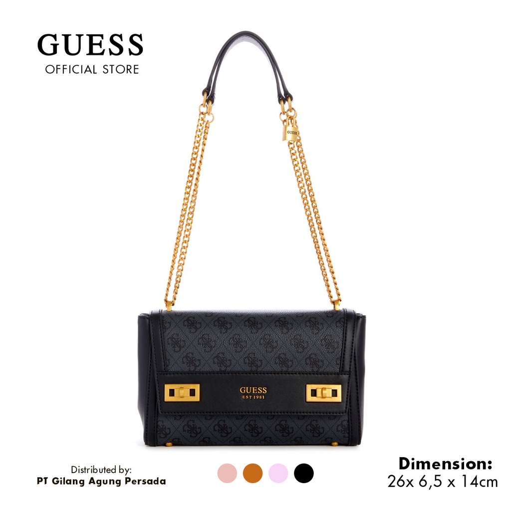 Tas Guess Original Wanita - Katey Flap Shoulder Bag