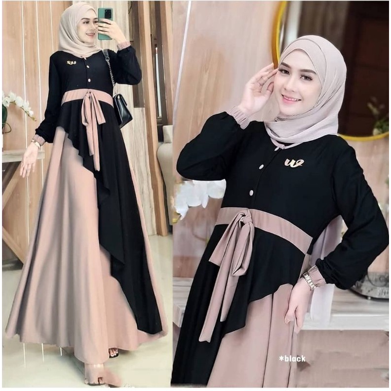 Baju Gamis Wanita Syar'i asdf Muslim Dewasa Gamis Wanita Sultan Modis Lebaran 2021 Terbaru 2022