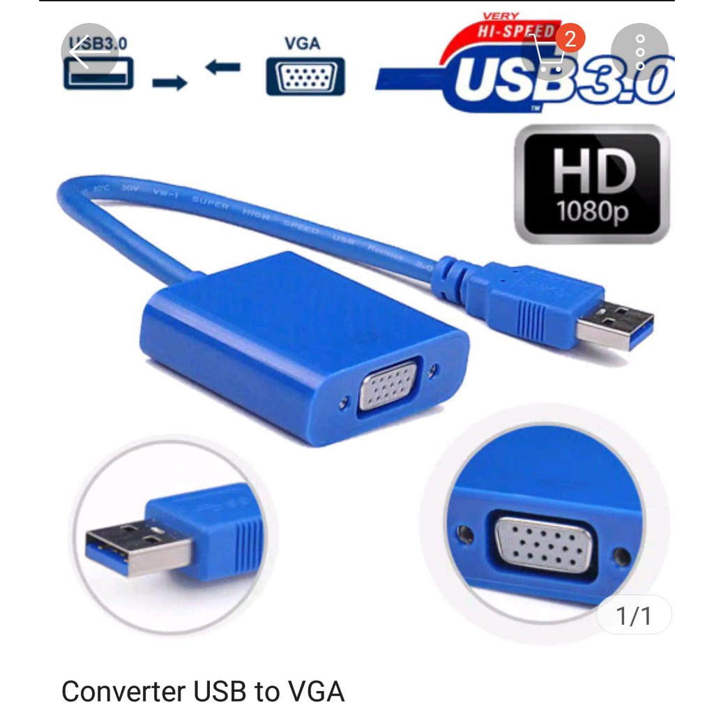 Kabel Konverter Usb3.0 to VGA