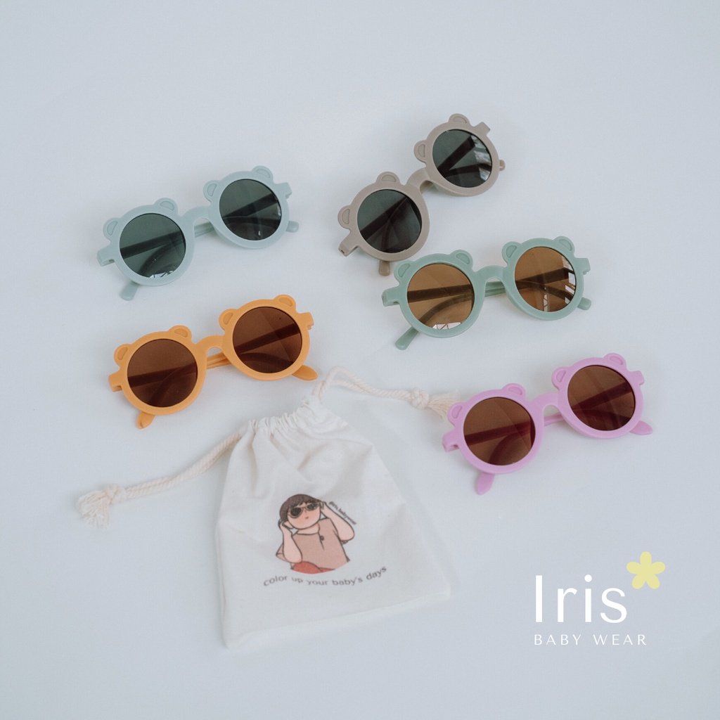 IRIS - KACAMATA ANAK PREMIUM ANTI UV BABYSUNGLASSES KACAMATA BAYI KACAMATA KUNING ABU HIJAU BIRU-3