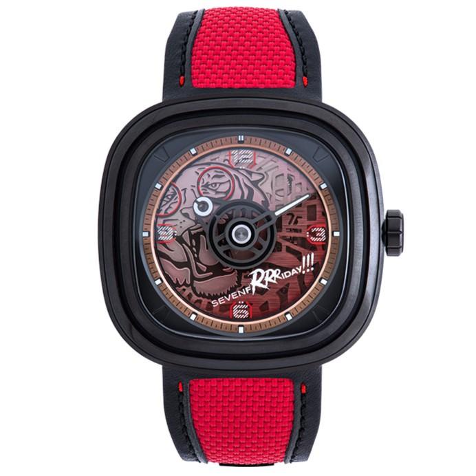 SEVENFRIDAY T3/05 Official Jam Tangan Automatic Tiger Merah Limited