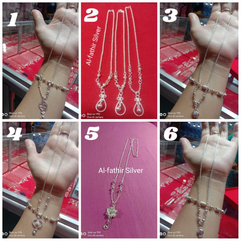 Kalung anak motif perak murni 99