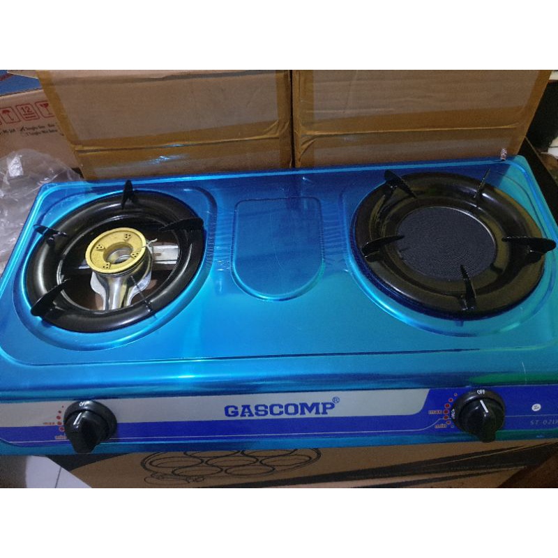 kompor 2 tungku mix bara gascomp