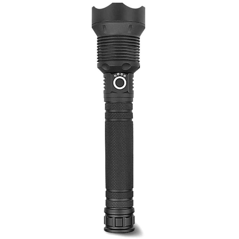 Senter LED Flashlight USB Rechargeable XHP90.2 - JHS522X - Black