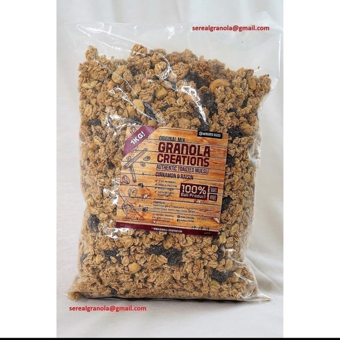 

Jual Granola Creation Cinamon Raisin Kayu Manis 1Kg