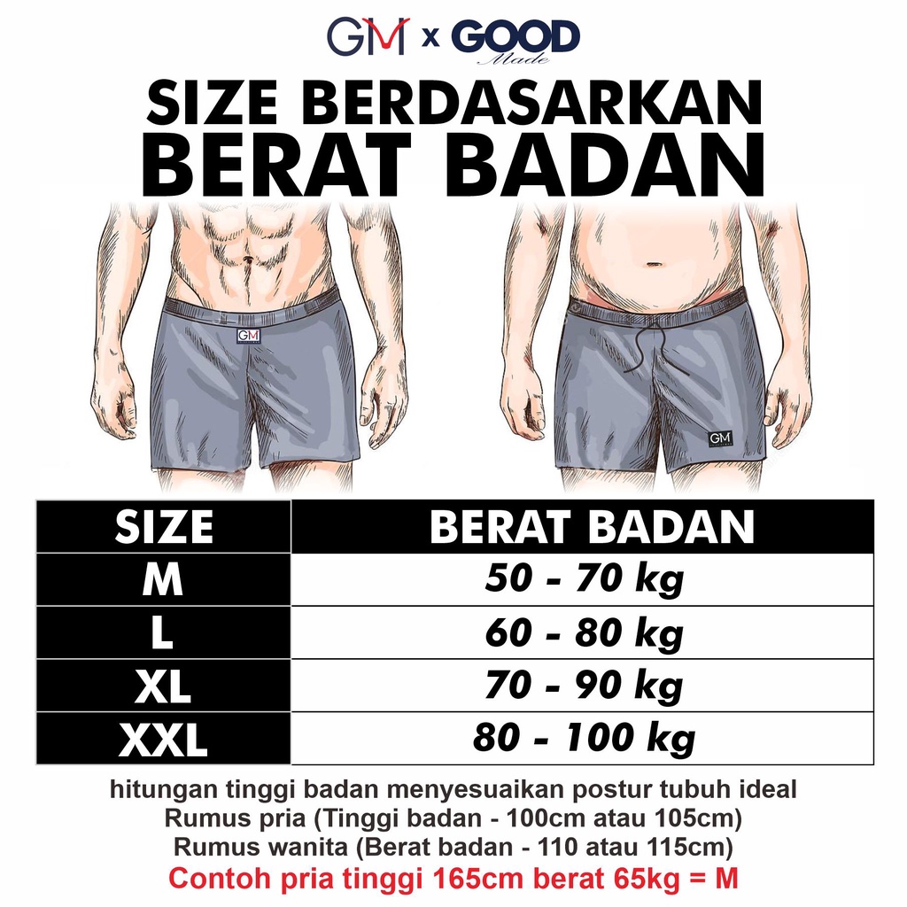 GOOD MADE - BOXER PRIA | CELANA BOXER PRIA | CELANA BOXER | CELANA DALAM PRIA BOXER | BOXER | CELANA DALAM | COD