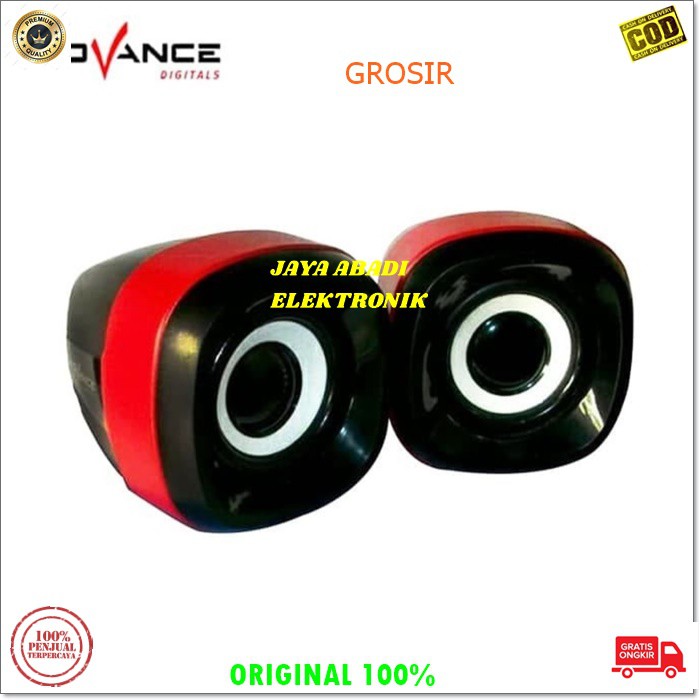J329 SPEAKER KOMPUTER MINI USB ADVANCE SPK PC PORTABLE SUPER POWER MUSIK MUSIC AUDIO PENGERAS SUARA SOUND SISTEM HIFI CHANNEL MULTIMEDIA 3D SOUND 3.5MM STEREO JACK SEPASANG LANGSUNG COLOK PAKAI USB HEMAT LISTRIK BISA PAKE POWERBANK