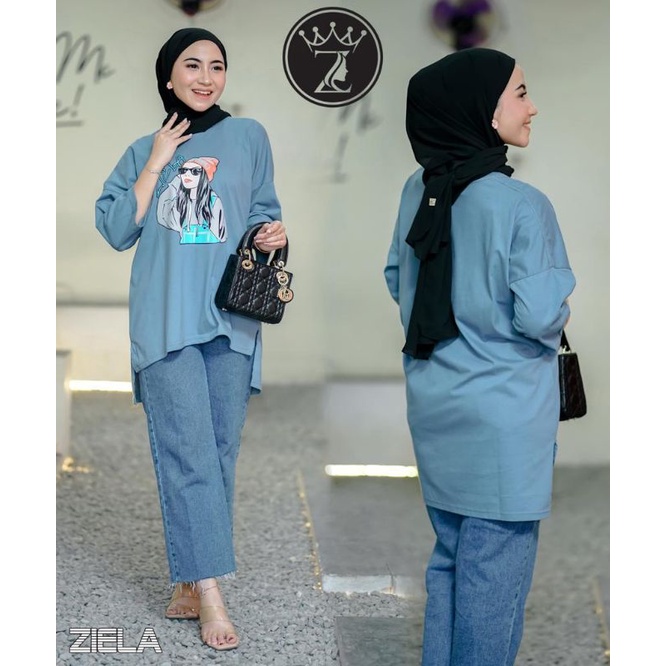 ATASAN WANITA//KAOS OVERSIZE// BAHAN COMBAT 24'S// LD 125-130 CM