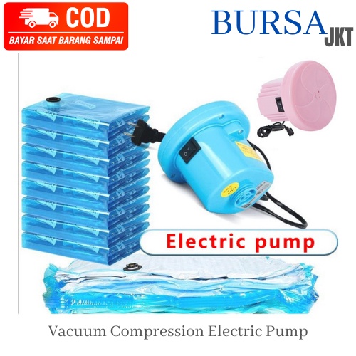 POMPA VACUM KOMPRESI UDARA PLASTIK TAS BAJU BONEKA  ELECTRIC PUMP