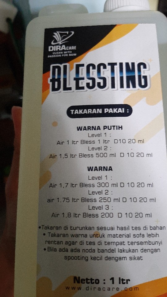 Cairan Blessting Anti Noda / Anti Jamur Untuk Pakaian Putih Dan Warna