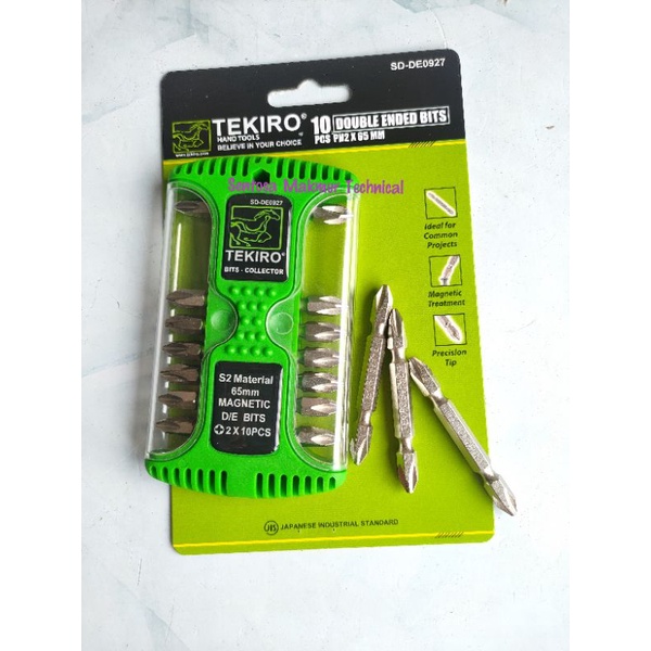 TEKIRO 65 MM PH2 Mata Obeng Angin Gypsum Double Ended Bits Plus + 65mm