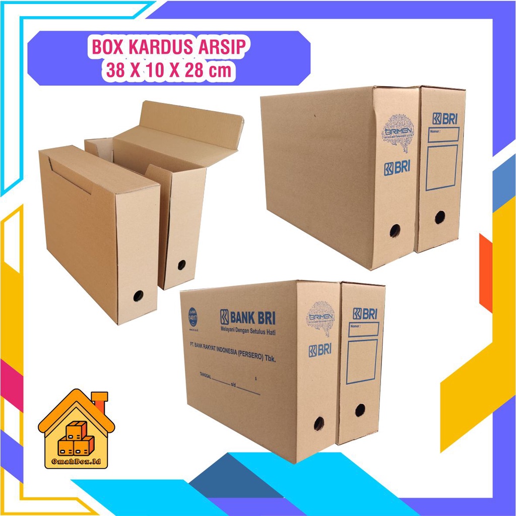 Jual Kardus box arsip/file 38x10x28 cm | dokumen | file | arsip ...