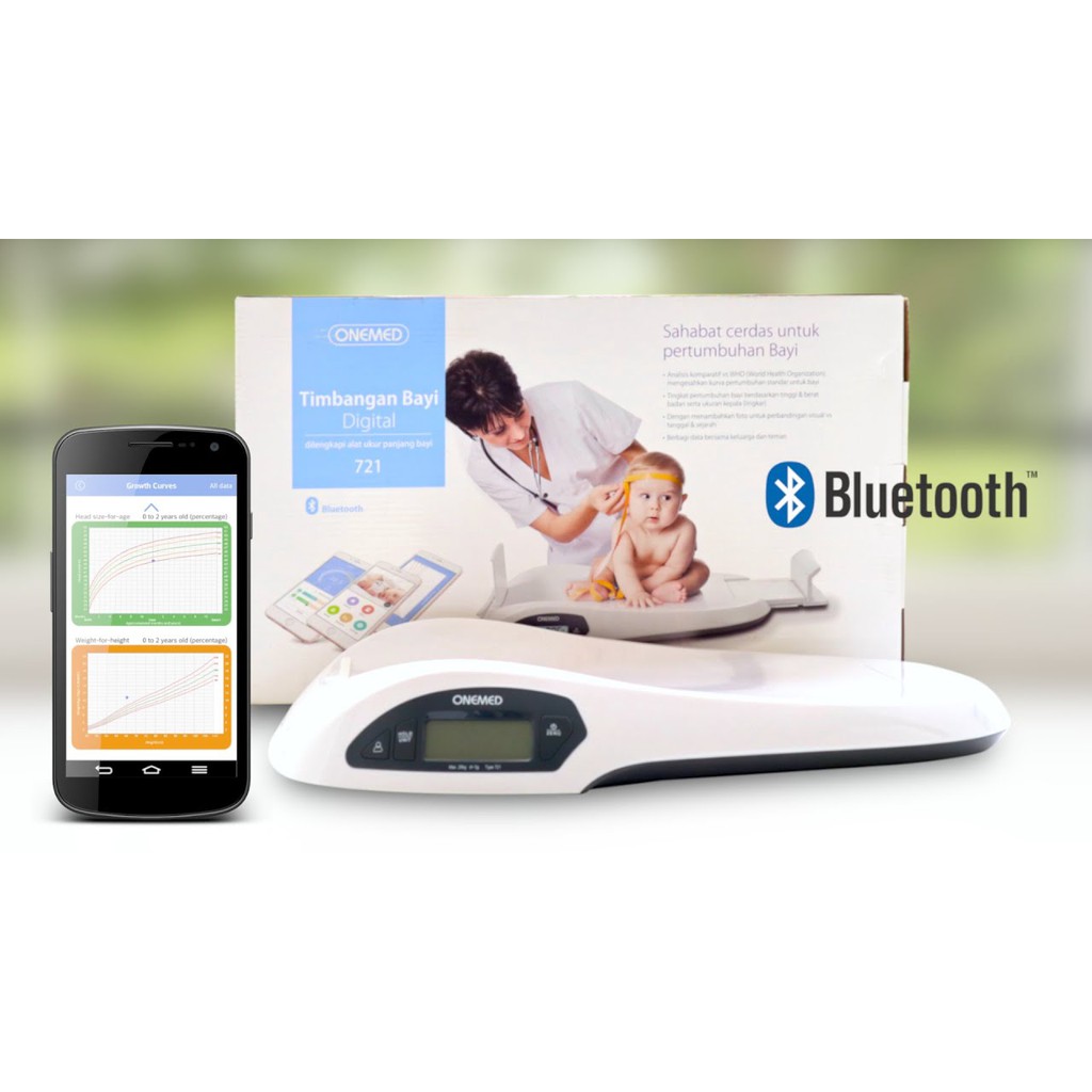 Timbangan Digital Bayi dengan Bluetooth Onemed 721