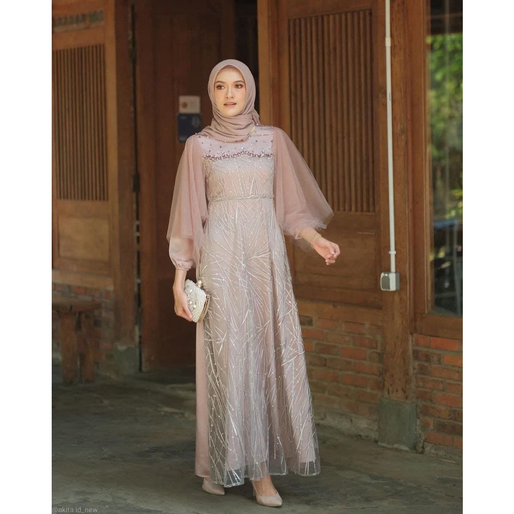 LUNA DRESS GAMIS PESTA GAMIS KONDANGAN KEBAYA MODERN TERBARU GAMIS WANITA