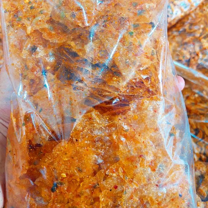 

NEW--KERIPIK KACA 1 KG PEDAS DAUN JERUK / KRIPCA REMPAH NGABRET