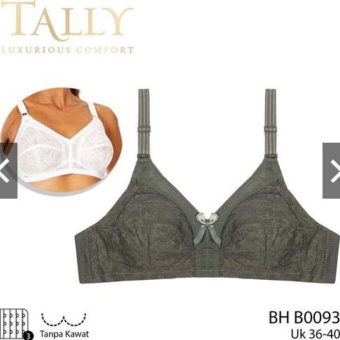 TALLY B0093 Bh Harian Tanpa Kawat Tanpa Busa Cup B