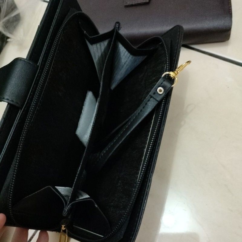 Dompet panjang wanita no name bahan kulit sintetis