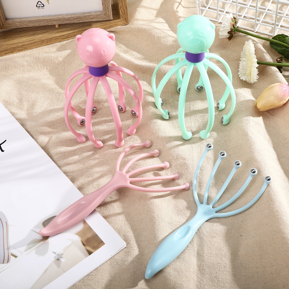 【COD】Head Massager Scalp/ Massager Head Massager  Body Massager Octopus Head Scalp Massager  Neck Equipment Stress Release Relax Massage Relief Head Care Massager