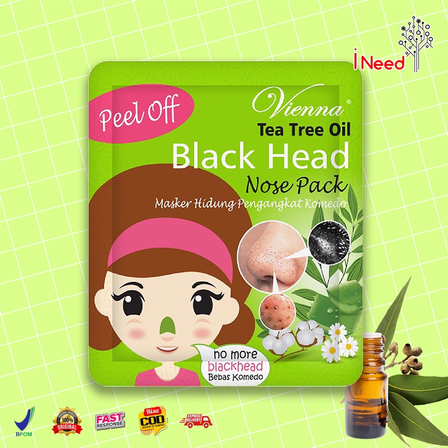 (INEED) Vienna Black Head Nose Pack 10mL BPOM