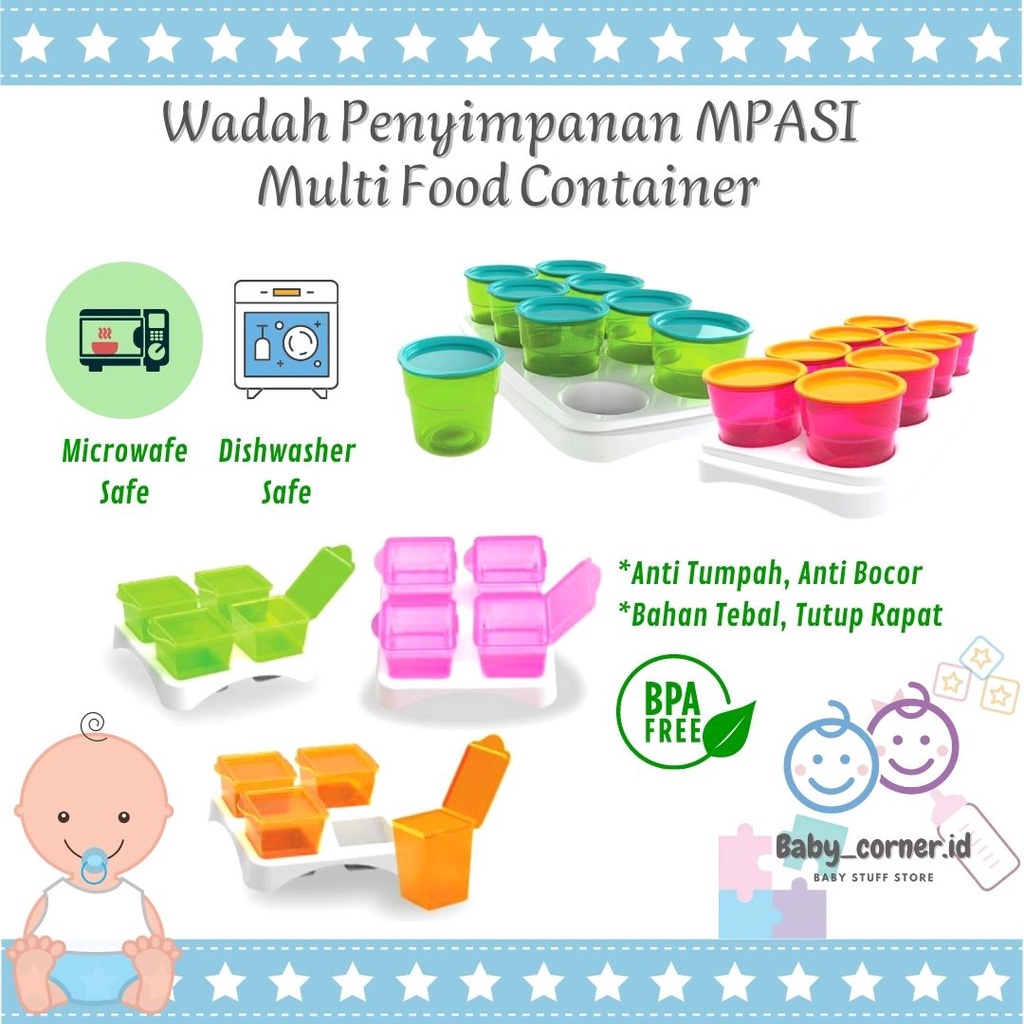 Wadah Penyimpanan MPASI | Tempat Makanan Bayi Beku | BABY FOOD CONTAINER | JIAYI | BABY SAFE