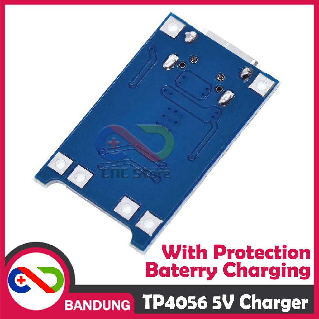 TP4056 + BMS 5V USB TYPE-C 1A LITHIUM BATTERY CHARGING + PROTECTION MODULE