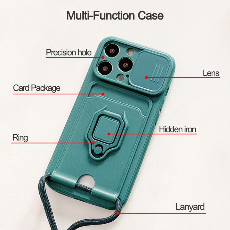 Case Bahan Silikon TPU Dengan Ring Magnetik Tahan Banting Untuk iPhone 13 Pro max 12 Pro 11 Pro max xs max xr x xs 6 7 8 plus