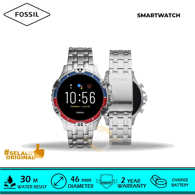 Fossil FTW4040 Gen 5 Smartwatch Garrett HR Stainless Steel