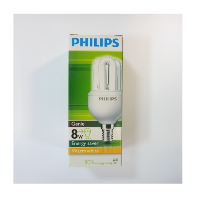 Lampu Philips Genie - 8 Watt 3 jari WWL WarmWhiteLight KUNING
