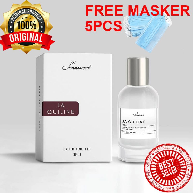 Parfum Summerscent  JA QUILINE Natural Bpom 35ml Perfume Farfum Fashion Badan Tubuh Body Shop Unisex