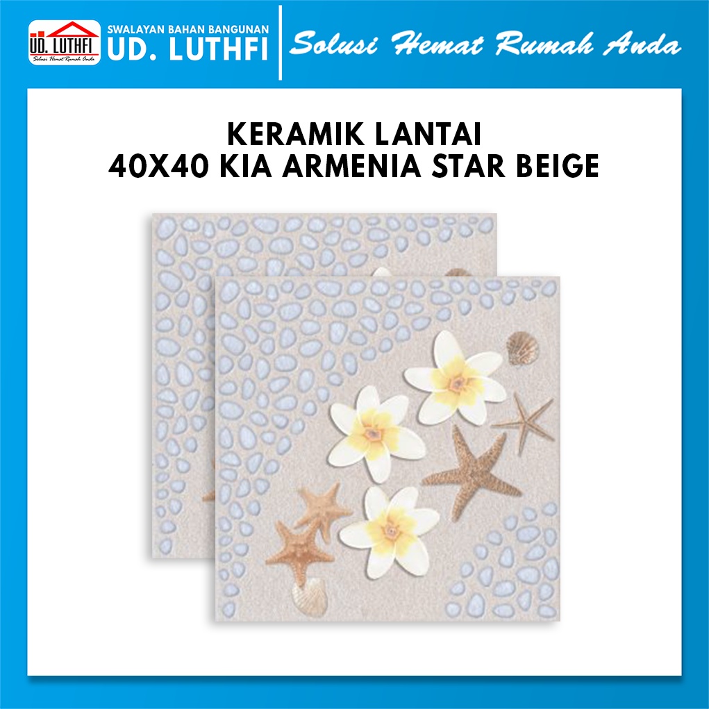 Keramik Lantai 40x40 KIA Armenia Star Beige A